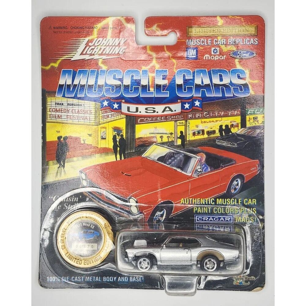 1994 Johnny Lightning Muscle Cars USA 1972 Nova SS Series 1 Silver 06570 HW20
